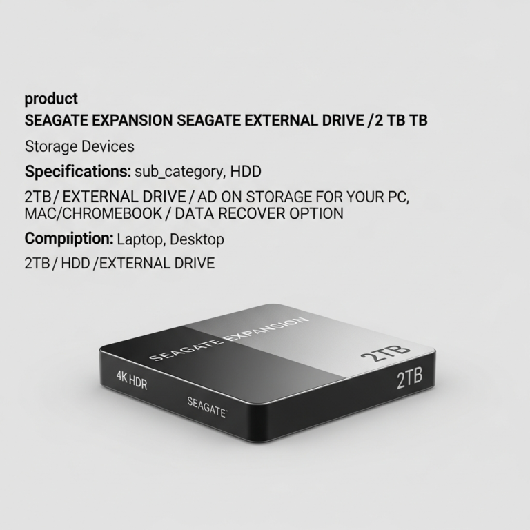 SEAGATE EXTERNAL DRIVE/HDD/2 TB